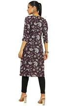Soch Women'S Rayon Regular Fit Floral Print Kurta