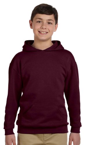 Youth 8 oz NuBlend Fleece Pullover Hooded Sweatshirt - BLAcK - S(D0102H2H7JA)