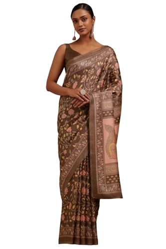 Soch Women Art Silk Madhubani Print Saree
