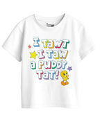 Bon Organik Girls Regular Fit T-Shirt (BON11401_White