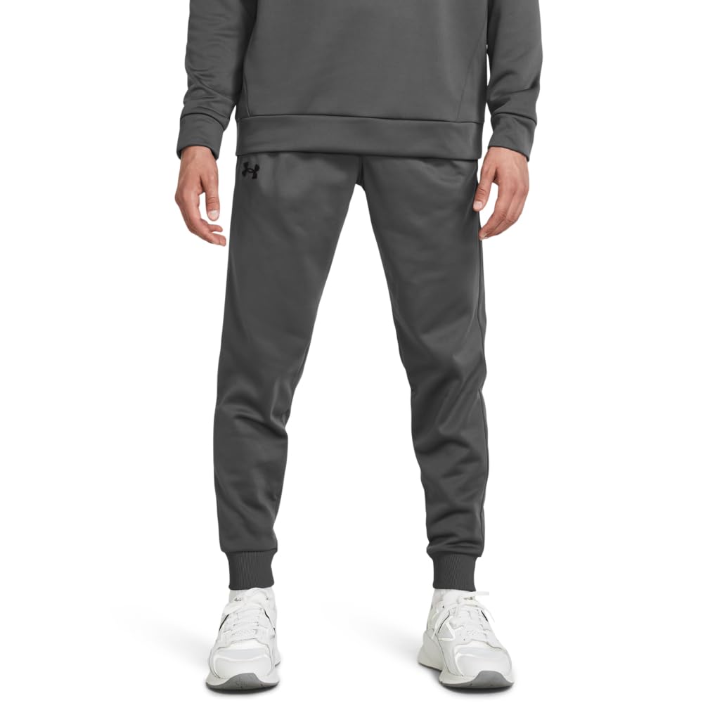 Under Armour Men's ArmourFleece Jogger, (025) Castlerock / / Black, X-Large