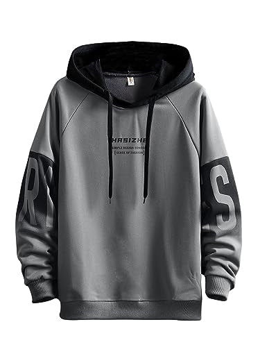 Lymio Hoodies || Sweatshirt for Men || Men Hoodie (H-18-19) (M, Grey)