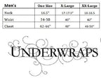 Underwraps Men's Plus-Size Plush Santa, Red/White/Black, XX-Large