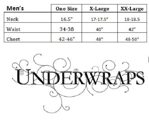 Underwraps Men's Plus-Size Plush Santa, Red/White/Black, XX-Large