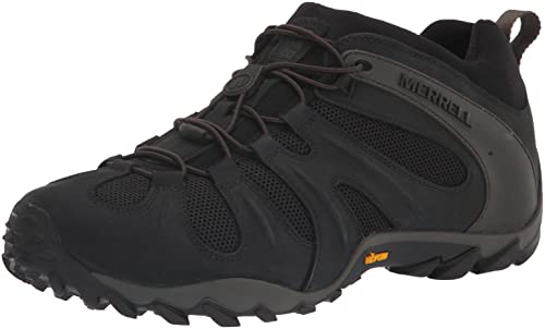 Merrell Mens CHAM 8 Stretch Hiking Shoe, Black,10