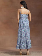 Libas WomenS Cotton Fit And Flare Maxi Dress (26920_Grey