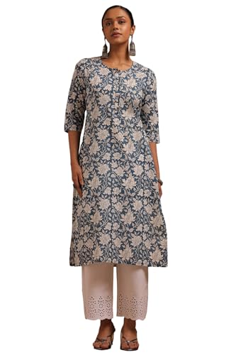 Soch Women Cotton Floral Regular Fit Kurta (smua5ku115
