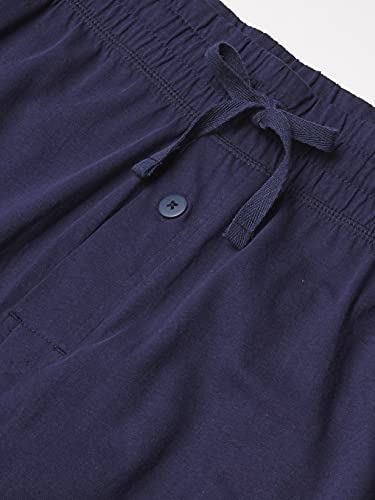 Fruit of the Loom Men's Jersey Knit Jogger Sleep Pant (1 and 2 Packs), Grey Heather/Navy, Large