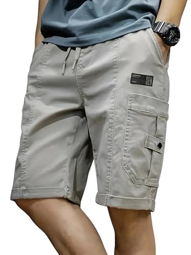 Men Shorts || Men Shorts Cotton || Men Shorts Casual (Short-11-Lightgrey-M)
