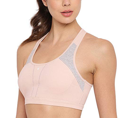 Enamor Racer Back Medium-Impact Sports Bra For Women With Removable Pads- High Coverage, Padded And Wirefree