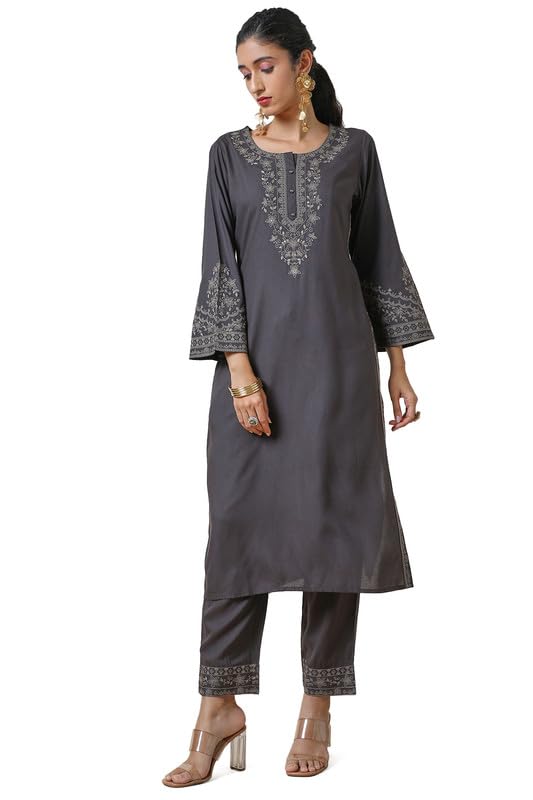 Soch Women Floral Embroidered Rayon Kurta Set