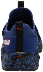 PUMA Kids One4All Sneaker, Blazing Blue Red Black, 7 US Unisex Toddler