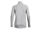 Under Armour Women's Team Tech Long Sleeve Half Zip, Mod Gray Light Heather-white, Large