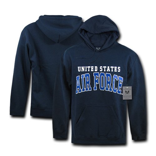 Pullover Hoodie, US Air Force, Navy, M