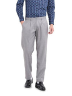 The Indian Garage Co Mens Regular Fit Checkered Mid-Rise Stretchable Formal Trousers Sweater