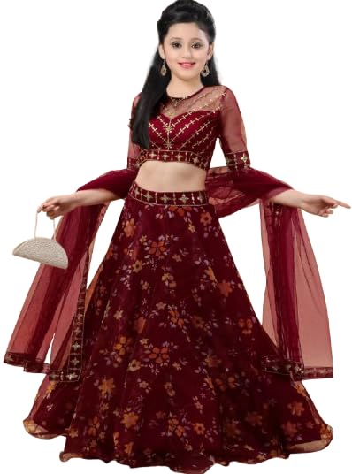Suppar Sleave KidS Girl Designer Traditional Lehenga Choli Set