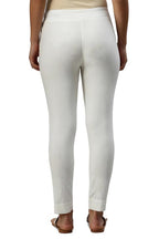 Soch Womens Off-White Viscose Solid Ankle Length Pant