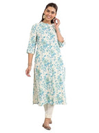 Libas WomenS Cotton Printed Regular Kurta (29416O Off White