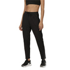 BlissClub Womens The Ultimate Tapered High Rise Pants | Mid Waist | Adjustable Drawstring | Elasticated Waistband | 2 Side Pock