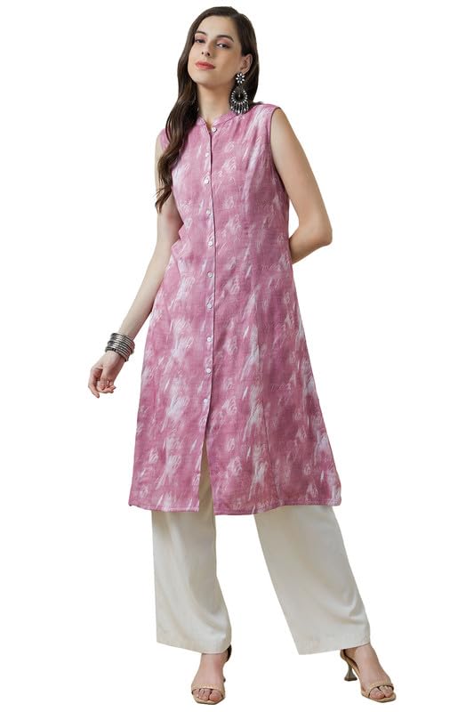 Soch Women Princess Cut Abstract Print Rayon Kurta