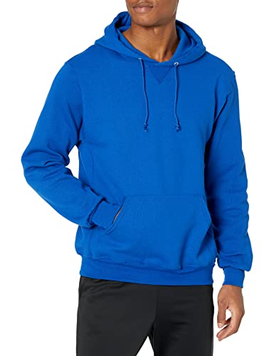 Russell Athletic Mens Dri-Power Pullover Fleece Hoodie, Royal Blue, Large