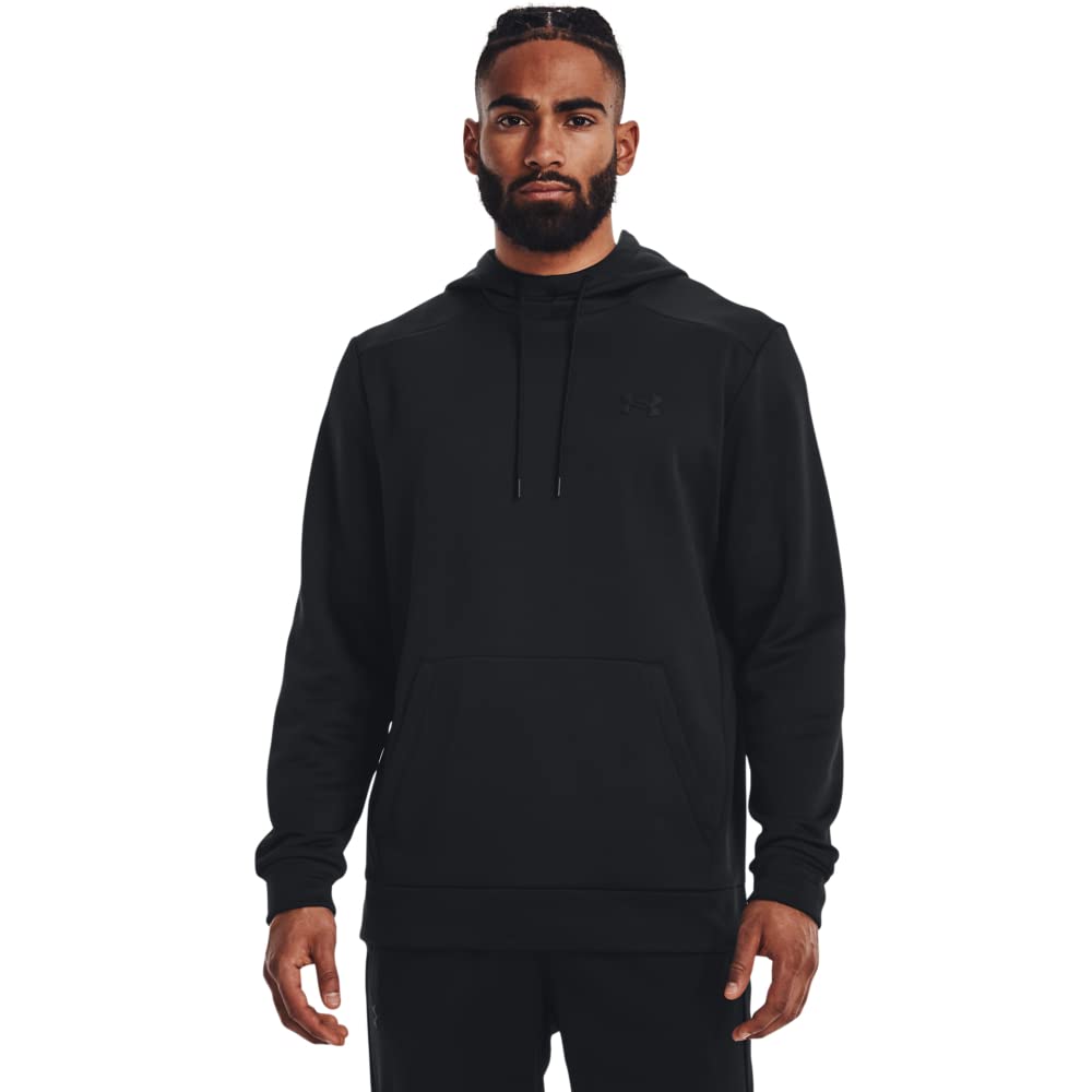 Under Armour Men's ArmourFleece Hoodie, (001) Black / / Black, XX-Large