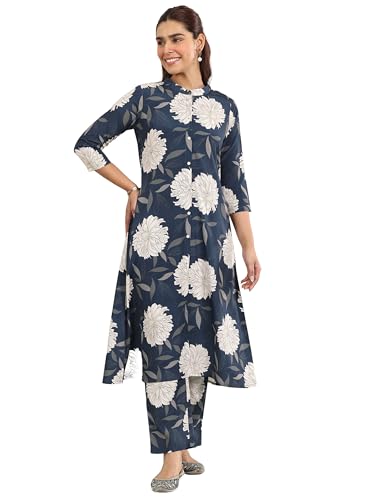 Libas Blue Printed Rayon Co (Ords Co (Ords Set For Women (400005Ohxxl)