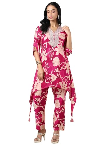 Soch Women Muslin Floral Print Kurta Set with Sequins