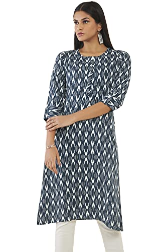 Soch Women Rayon Geometric Regular Kurta