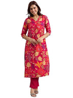 Libas WomenS Viscose Rayon Kurta Set (400262I
