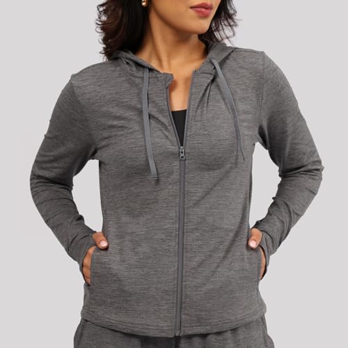 BlissClub AirMeltTM Zippered Jackets | Chic zippered front | Thumbhole detailing | Weightless fabrics | Pockets | Cool-to-touch