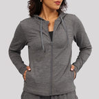 BlissClub AirMeltTM Zippered Jackets | Chic zippered front | Thumbhole detailing | Weightless fabrics | Pockets | Cool-to-touch