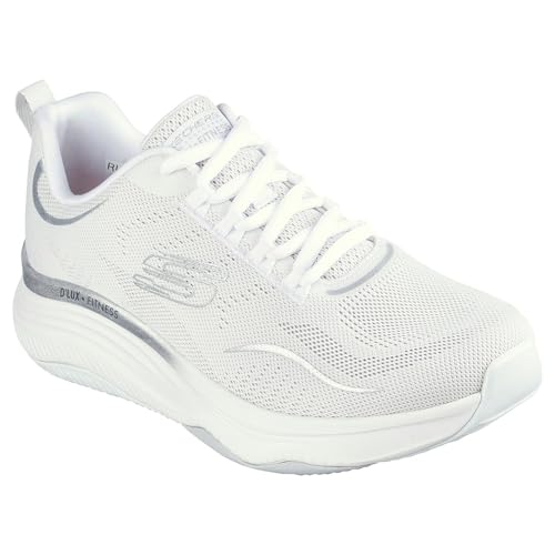 Skechers Women DLux Fitness Pure Glam Vegan Air-Cooled Memory Foam Cushioned Comfort Insole (1 Casual Shoes