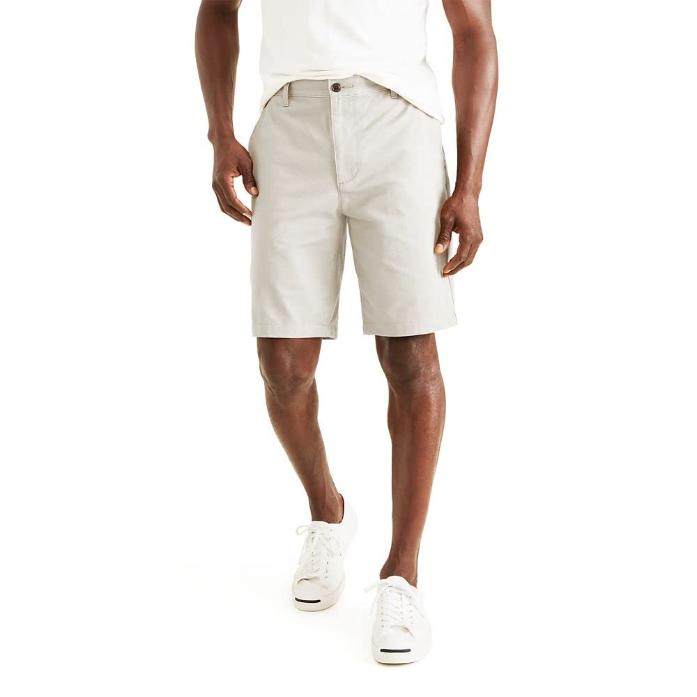 Dockers Men's Perfect Classic Fit Shorts (Regular and Big & Tall), Porcelain Khaki, 40