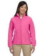 Ladies 8 oz Full-Zip Fleece - BLAcK - XS(D0102H76WRT)