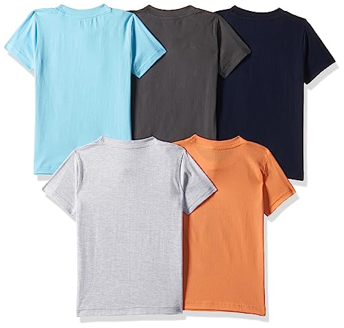 T2F Boys Cotton Printed Regular Fit T-Shirt (Pack of 5)