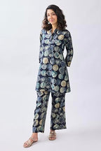 Toochki Kurta Set For Women | Two Piece Kurta Set For Women | Kurtas For Women | Stylish Kurta Set | Kurta Set | Navy Blue Kurta
