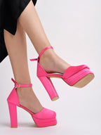 Shoetopia WomenS Wedge Heel Pumps, Pink