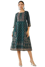Soch Women Green Chanderi Floral Kurta(Green_M)
