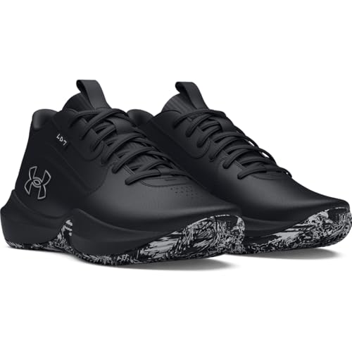 Under Armour Unisex Lockdown 7, (003) Black/Black/Metallic Silver, 10, US