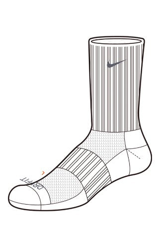 Nike Cotton Calf Men Athletic Socks