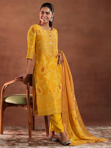 Libas WomenS Silk Blend Kurta Set (49328