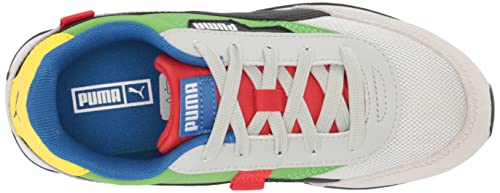 PUMA unisex child Future Rider Sneaker, Gray Violet-classic Green, 6.5 Big Kid US