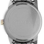 Timex Men's Easy Reader Bold 38mm Perfect Fit Watch - Two-Tone Case White Dial with Two-Tone Expansion Band