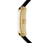 Fossil Men's Carraway Three-Hand Black Croco Leather Watch