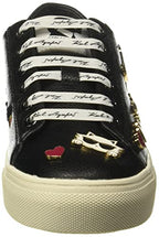 Karl Lagerfeld Paris Cate Shoes - Sneakers for Women with Iconic KLP Pins, Solid Black, 9.5