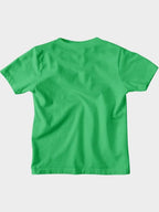 Bon Organik Boys Graphic Printed Round Neck Cotton T-Shirt Green