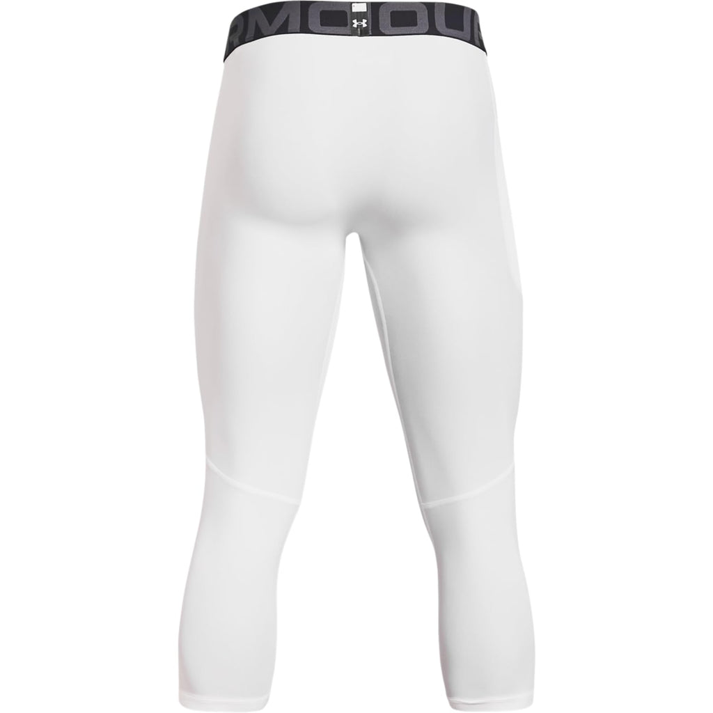 Under Armour Men's Armour HeatGear 3/4 Leggings , White (100)/Black, XX-Large