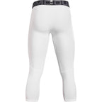 Under Armour Men's Armour HeatGear 3/4 Leggings , White (100)/Black, XX-Large