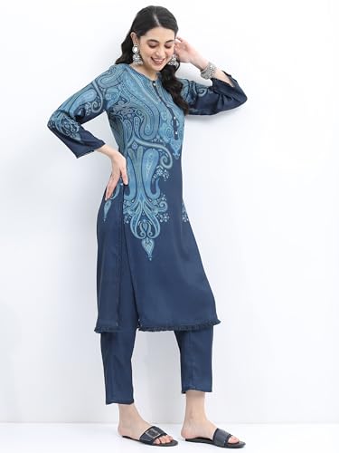Ketch Women Regular Fit Printed Full Sleeve Ethnic Set